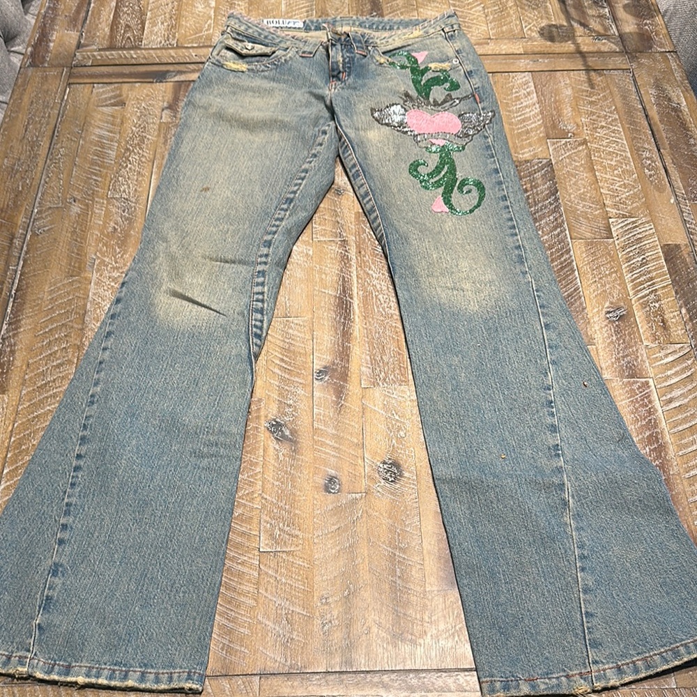 Embellished Blue Jeans